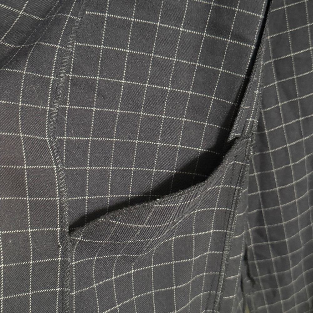 Rachel Zoe Navy Checkered Blazer - Picture 3 of 6
